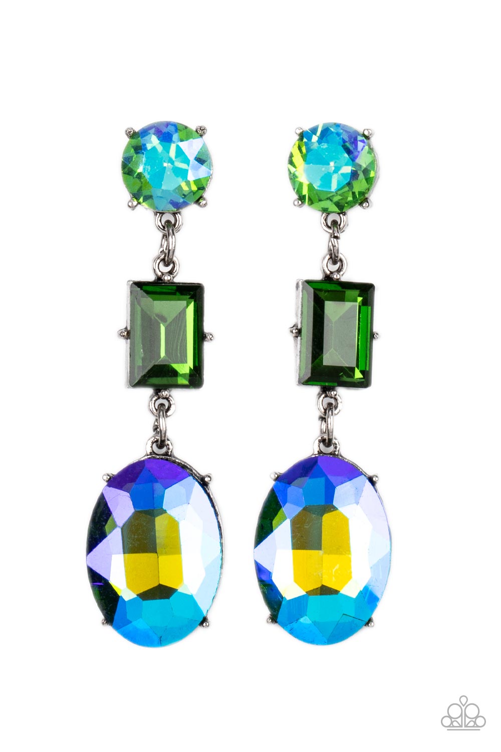 Paparazzi Accessories - Extra Envious - Green earrings