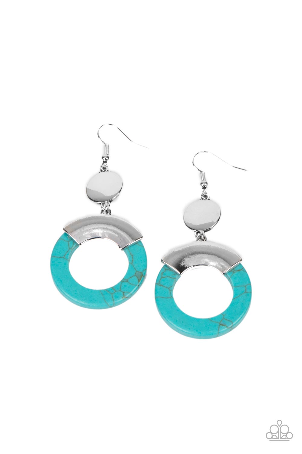 Paparazzi Accessories - ENTRADA at Your Own Risk - Blue earrings