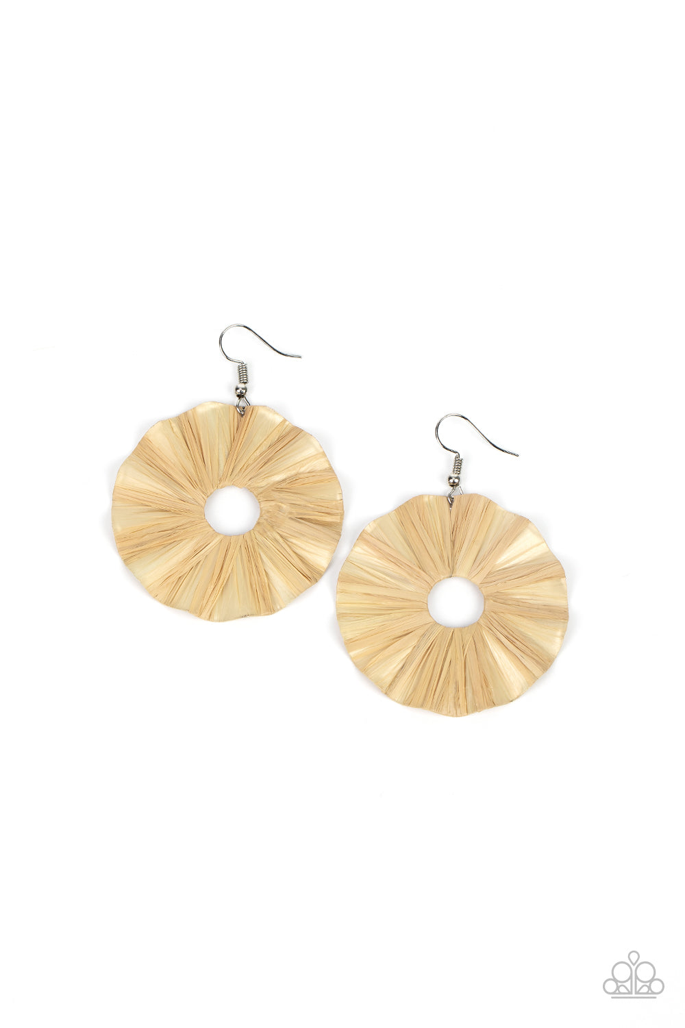 Paparazzi Accessories - Fan the Breeze - Brown earrings