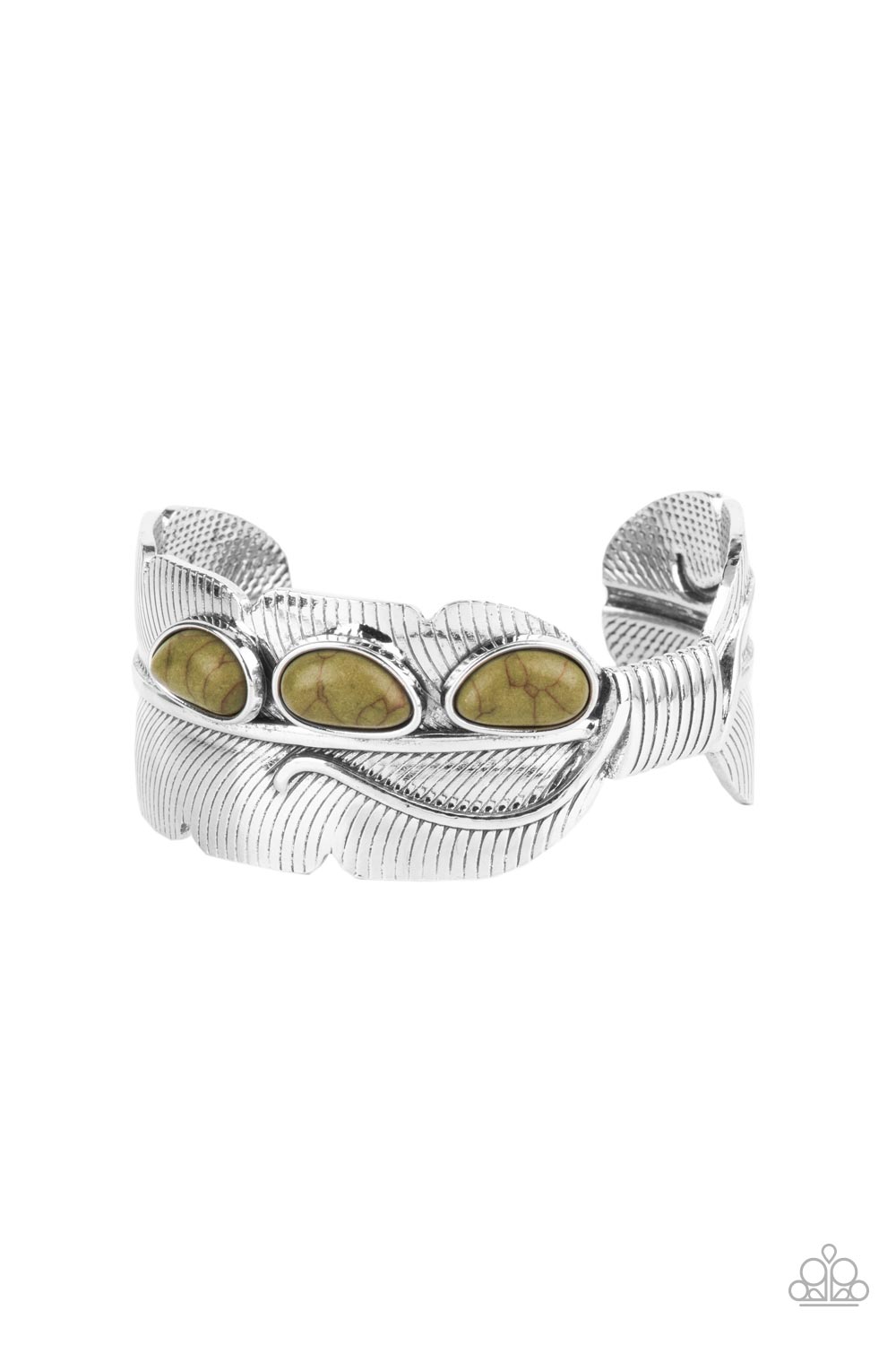 Paparazzi Accessories - River Bend Relic - Green bracelet