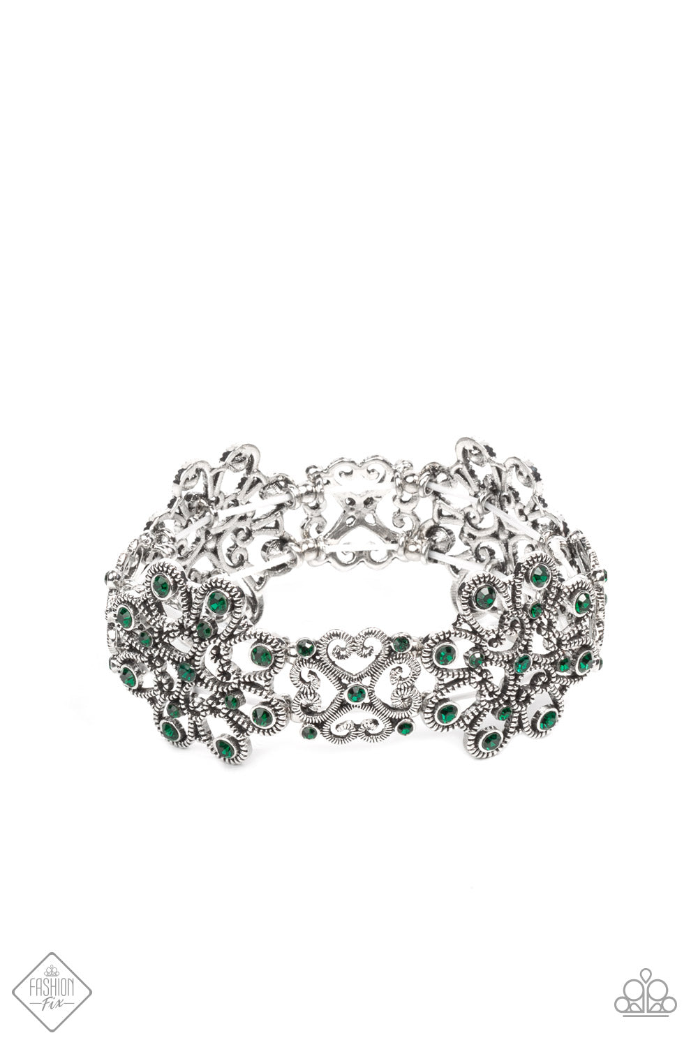Paparazzi Accessories - Regal Recognition - Green bracelet
