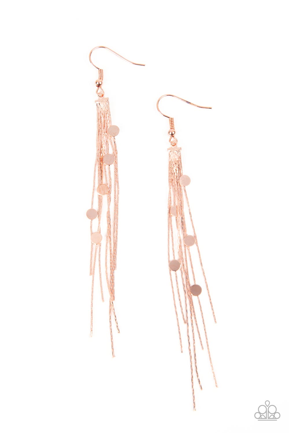 Paparazzi Accessories - Cosmic Cascade - Copper earrings