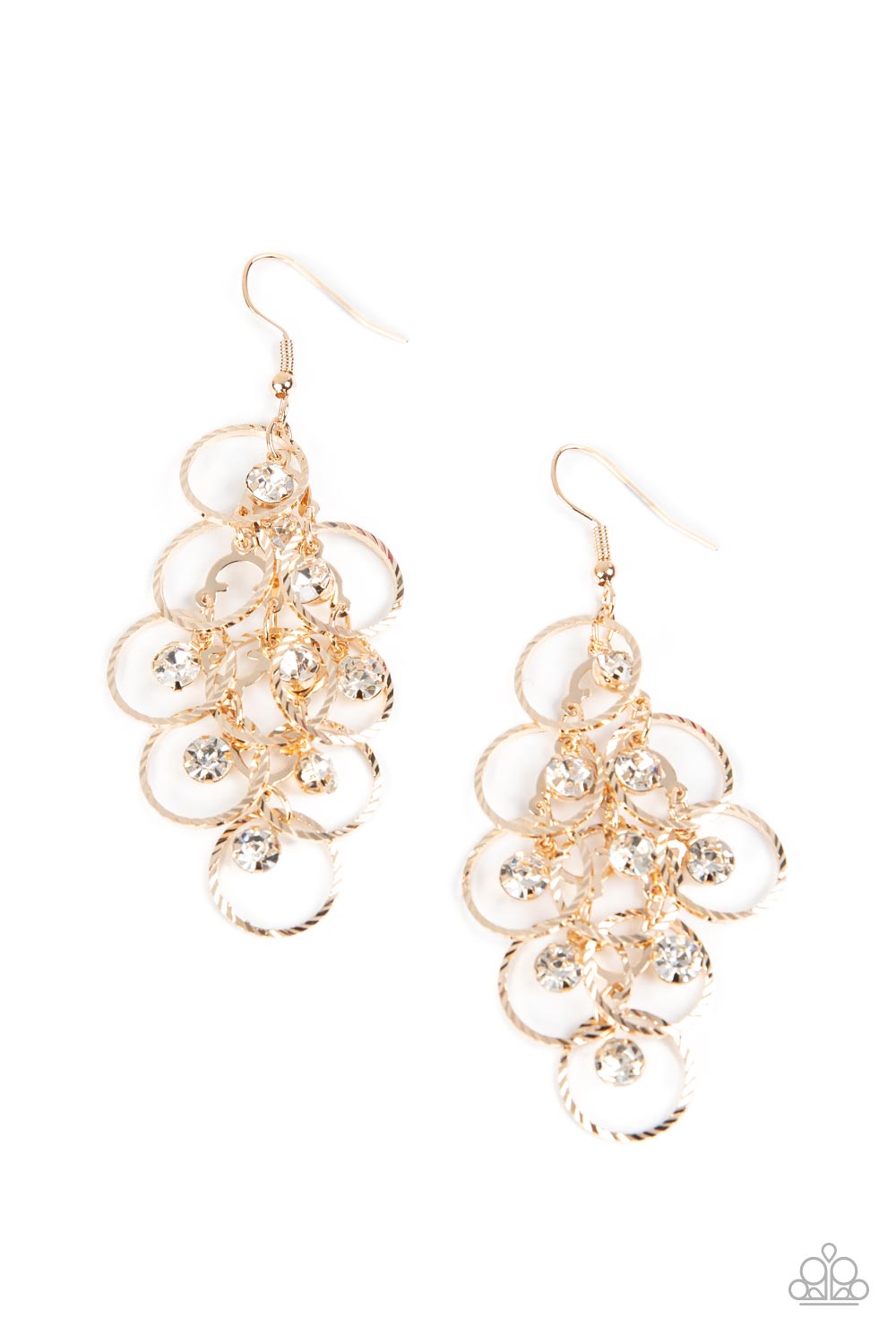 Paparazzi Accessories - Head Rush - Gold earrings