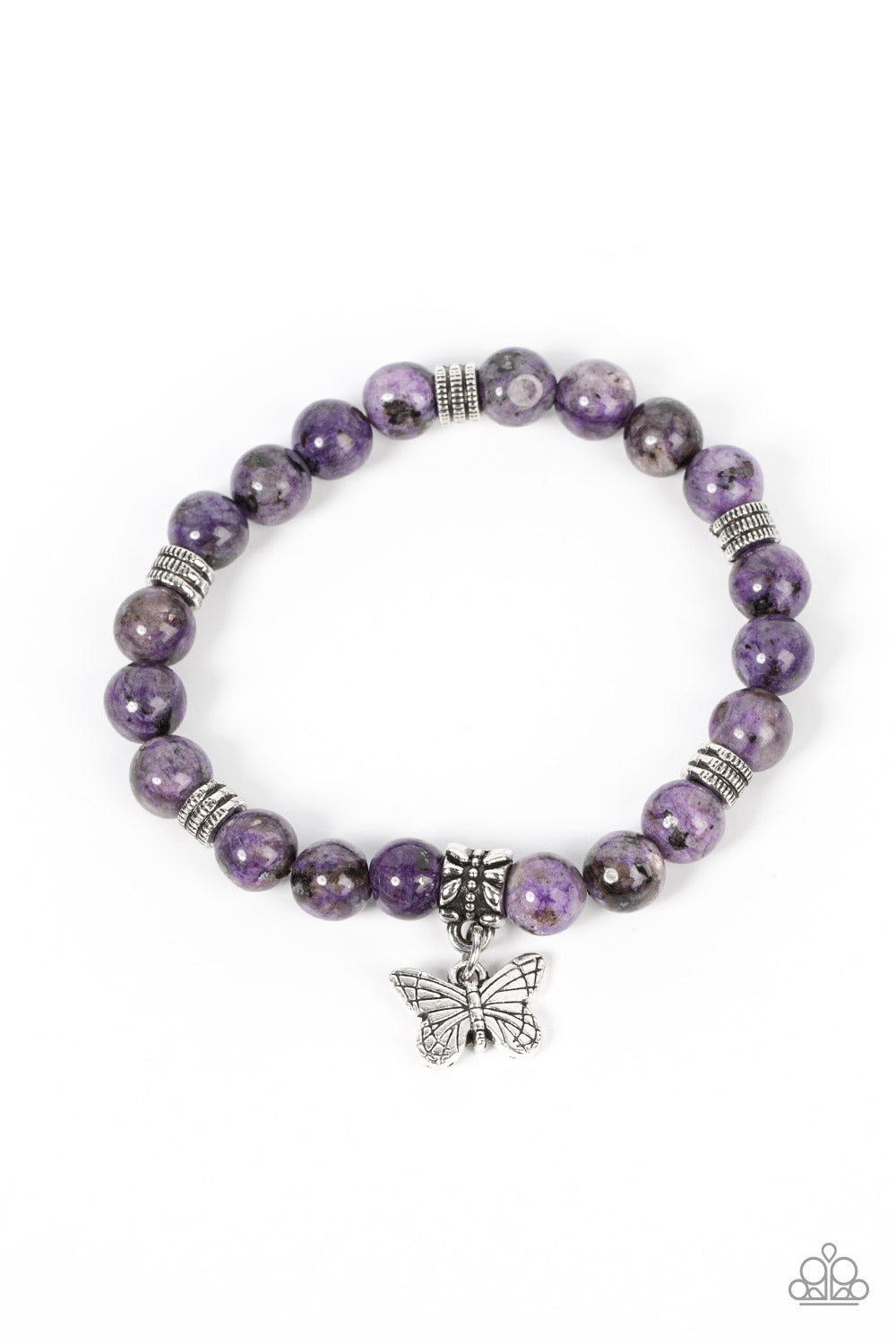 Paparazzi Accessories - Butterfly Nirvana - Purple bracelet