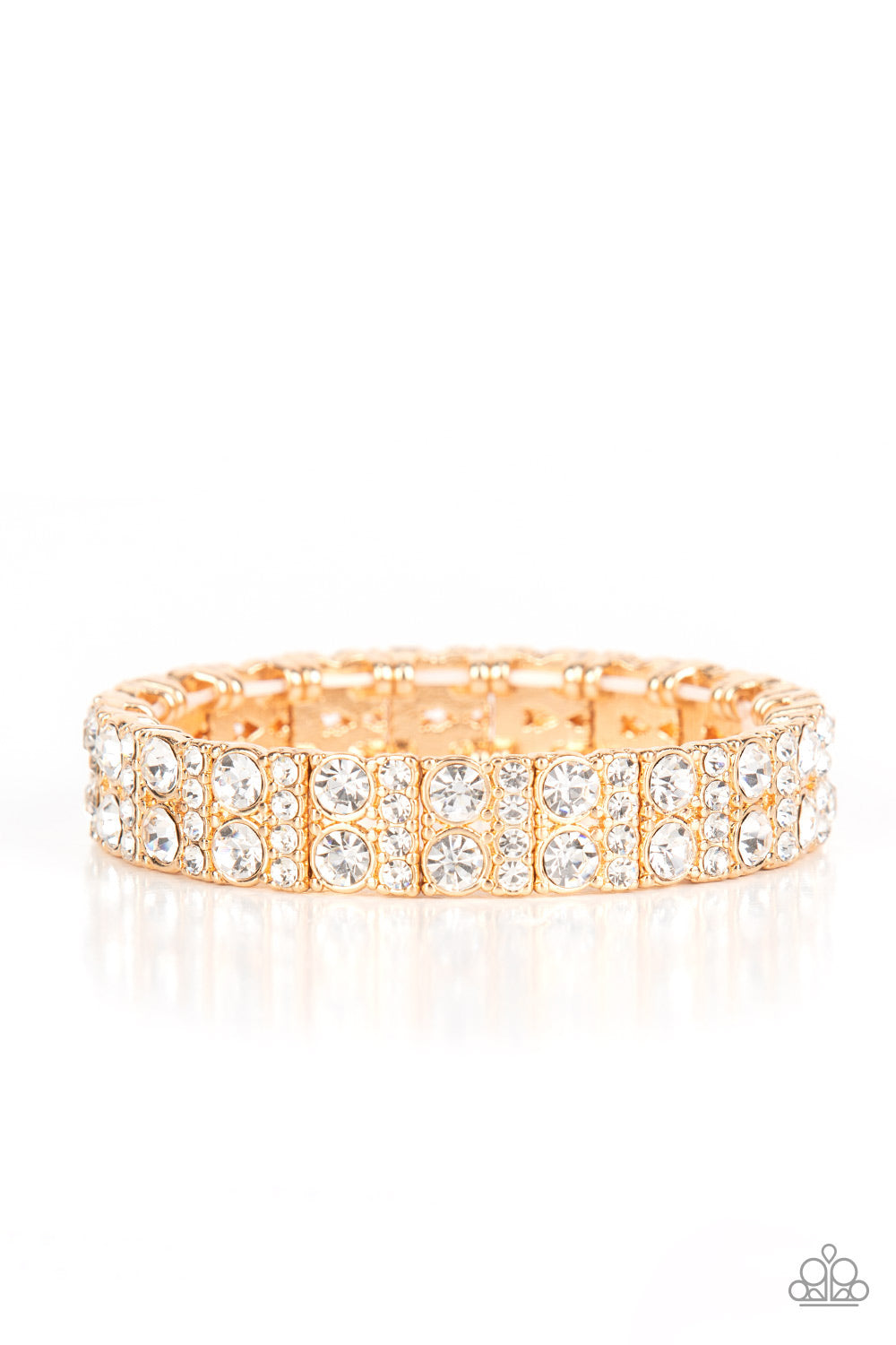 Paparazzi Accessories - Mic Dropping Drama - Gold bracelet