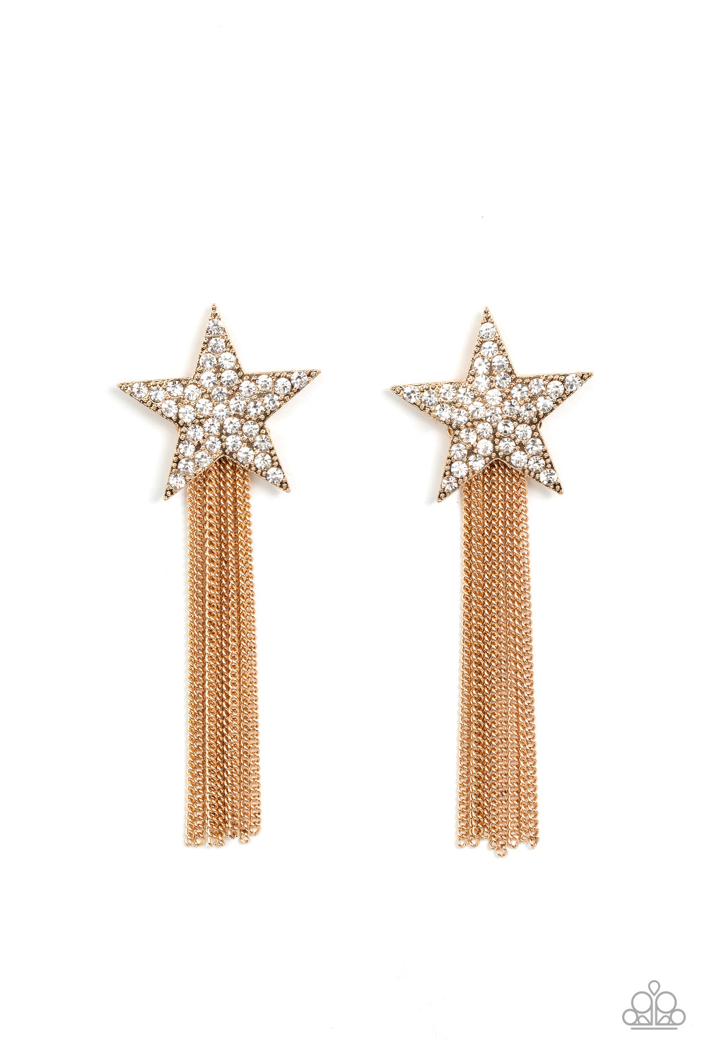 Paparazzi Accessories - Superstar Solo - Gold earrings