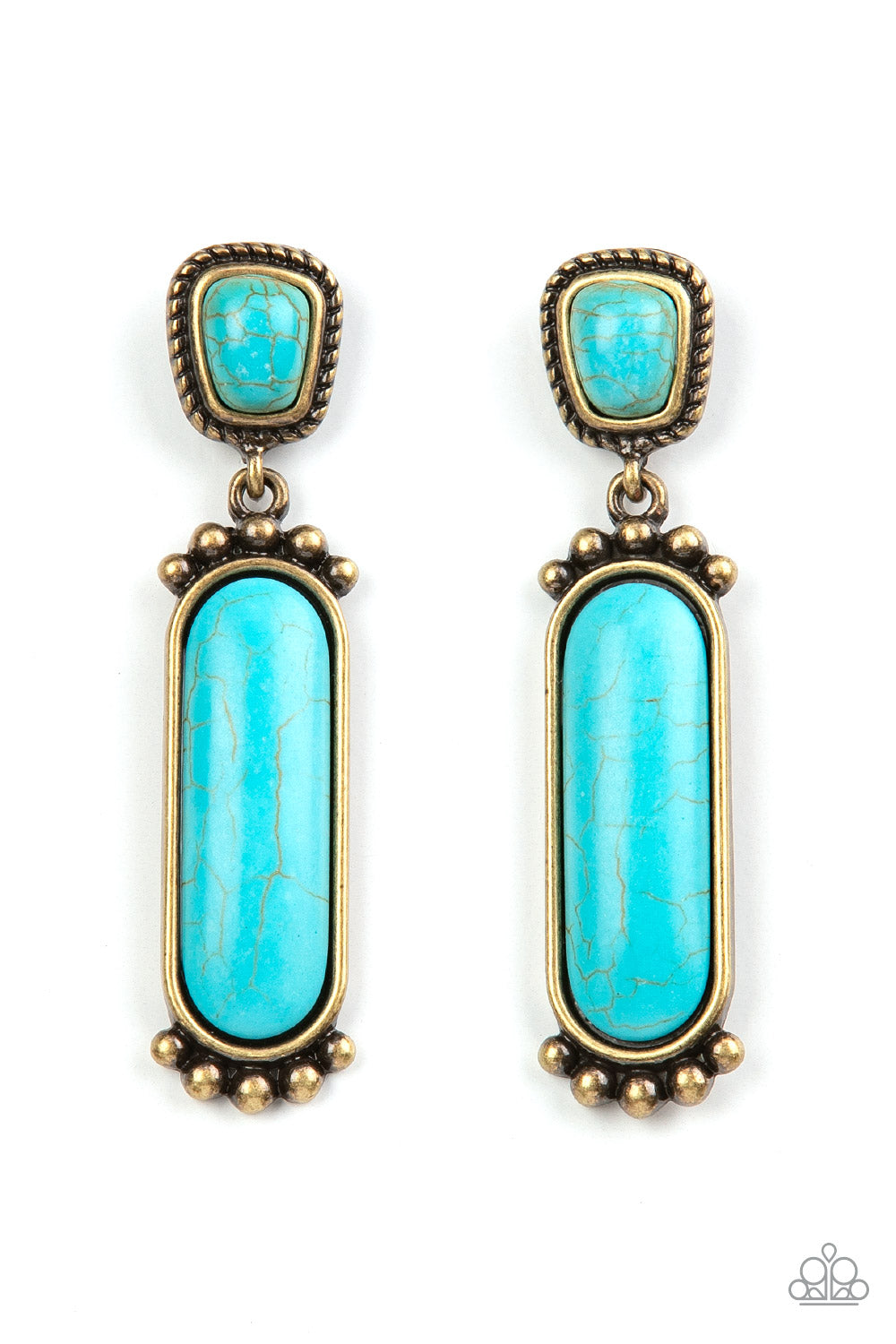 Paparazzi Accessories- Southern Charm - Brass earrings