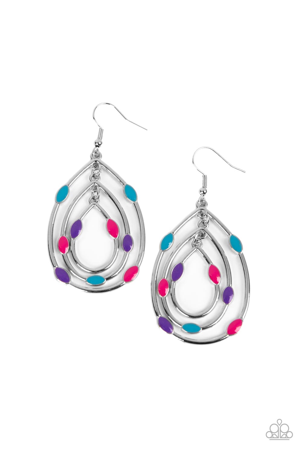 Paparazzi Accessories - Rippling Rapport - Multi earrings