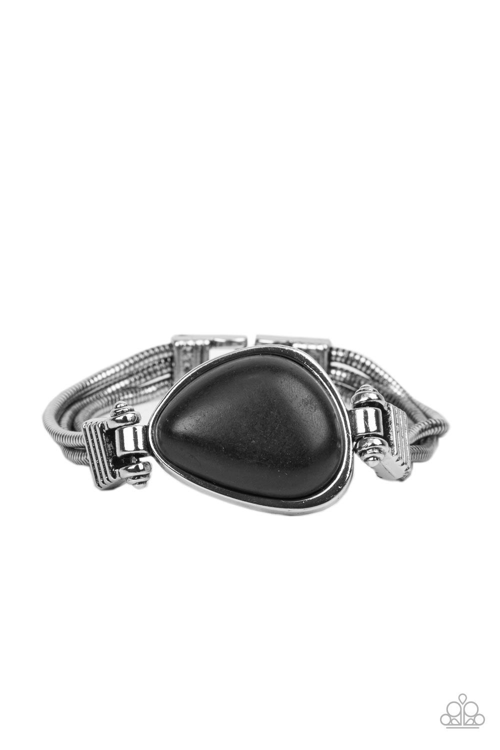 Paparazzi Accessories - Badlands Bounty - Black bracelet