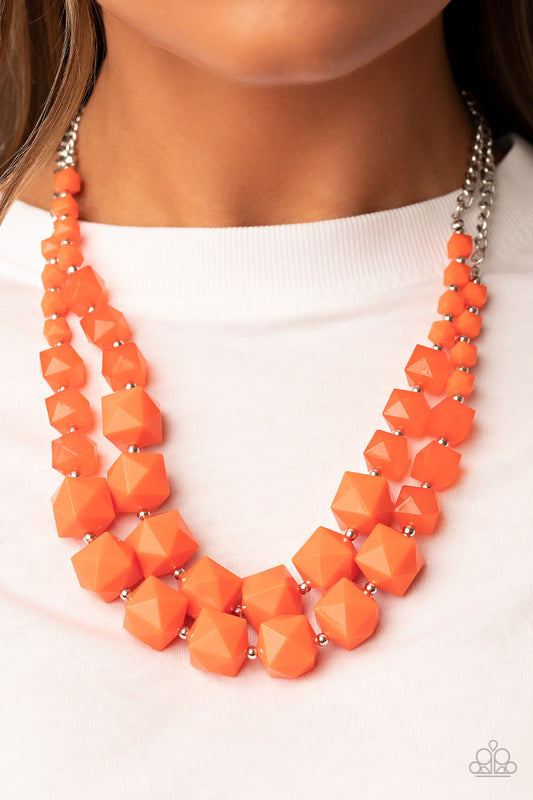 Paparazzi Accessories - Summer Excursion - Orange necklaces