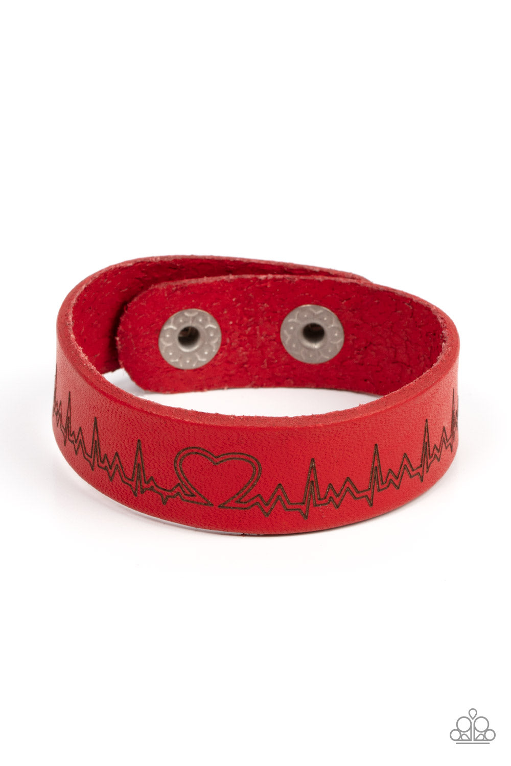 Paparazzi Accessories - Haute Heartbeat - Red bracelet