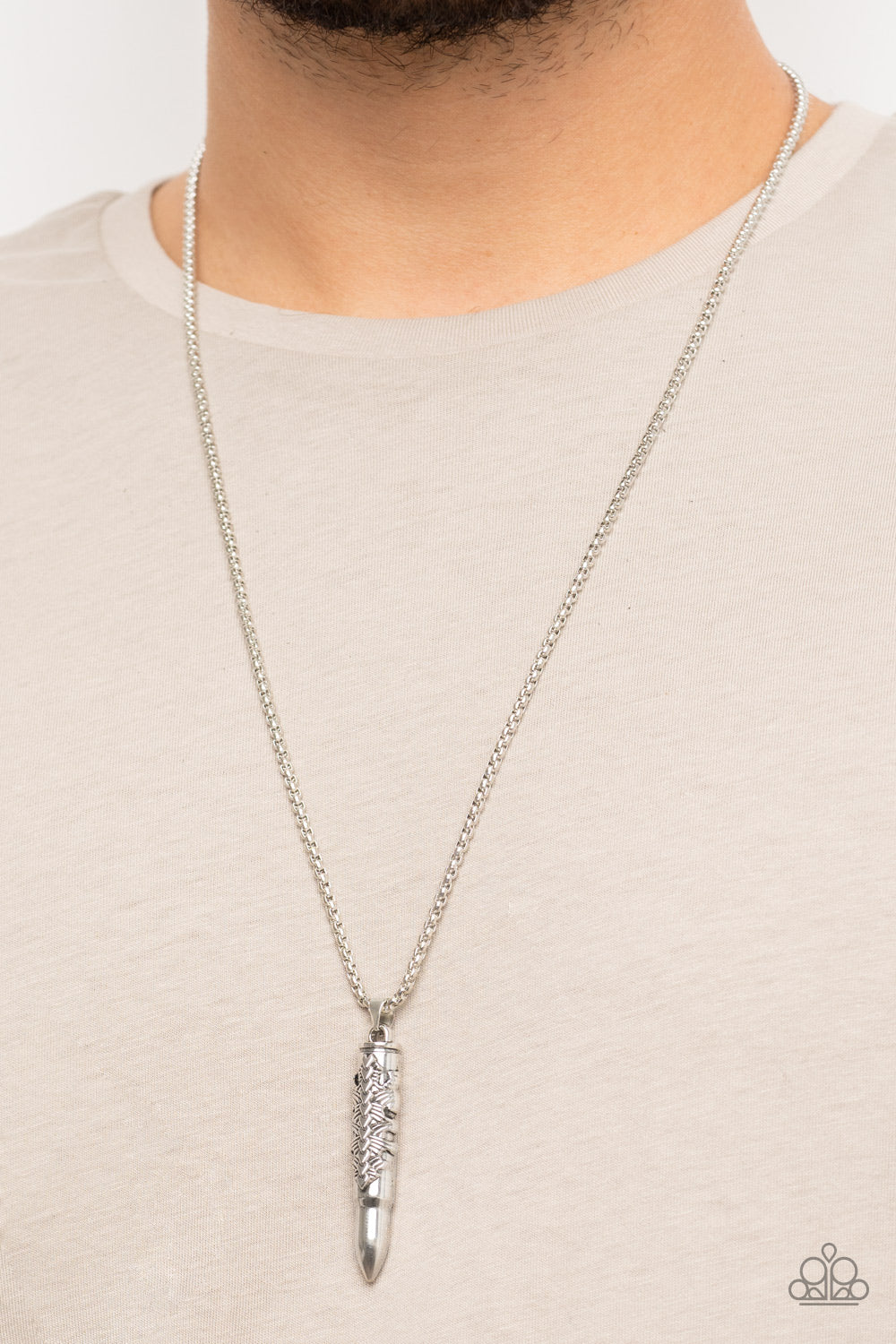 Paparazzi Accessories - Mysterious Marksman - Silver necklace