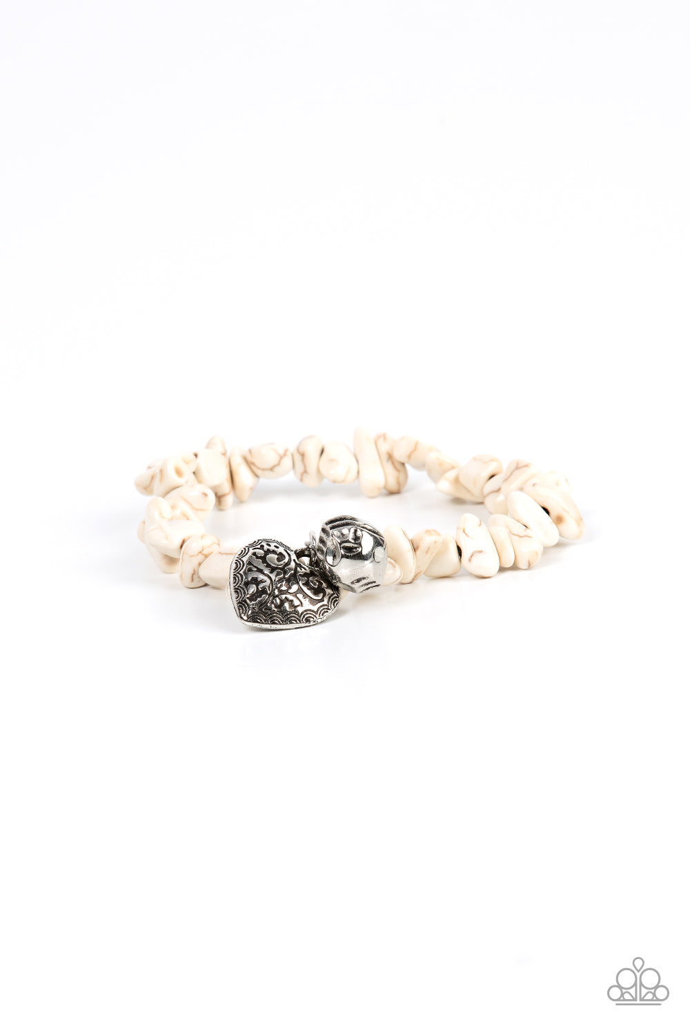 Paparazzi Accessories - Love You to Pieces - White bracelet