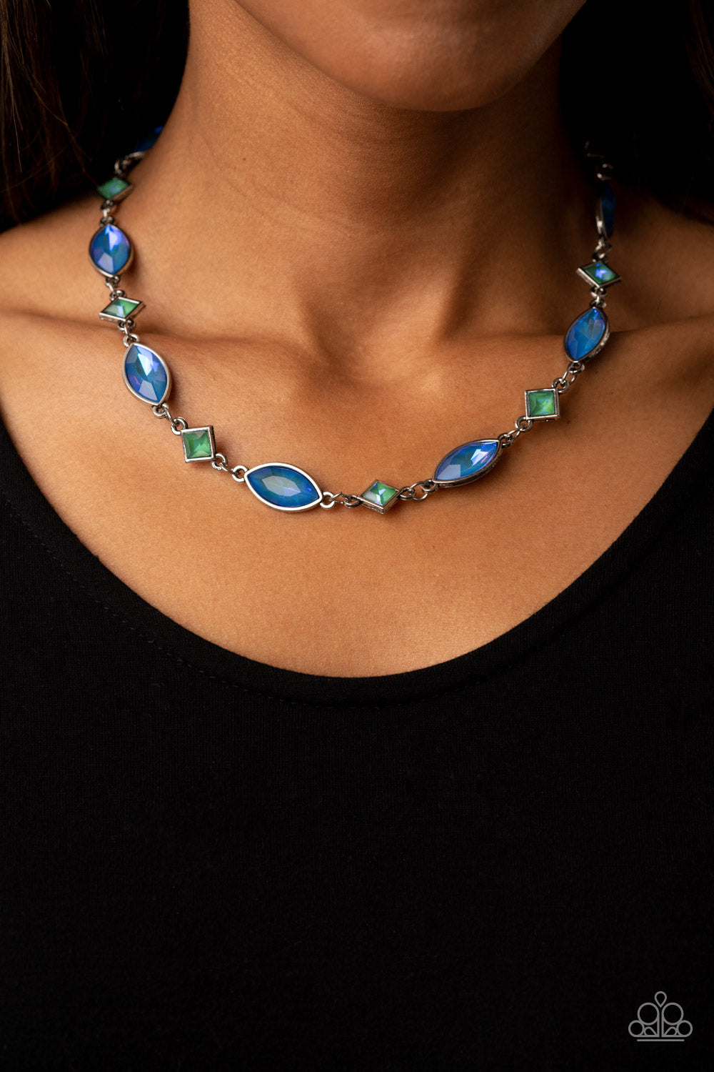 Paparazzi Accessories - Prismatic Reinforcements - Multi necklace