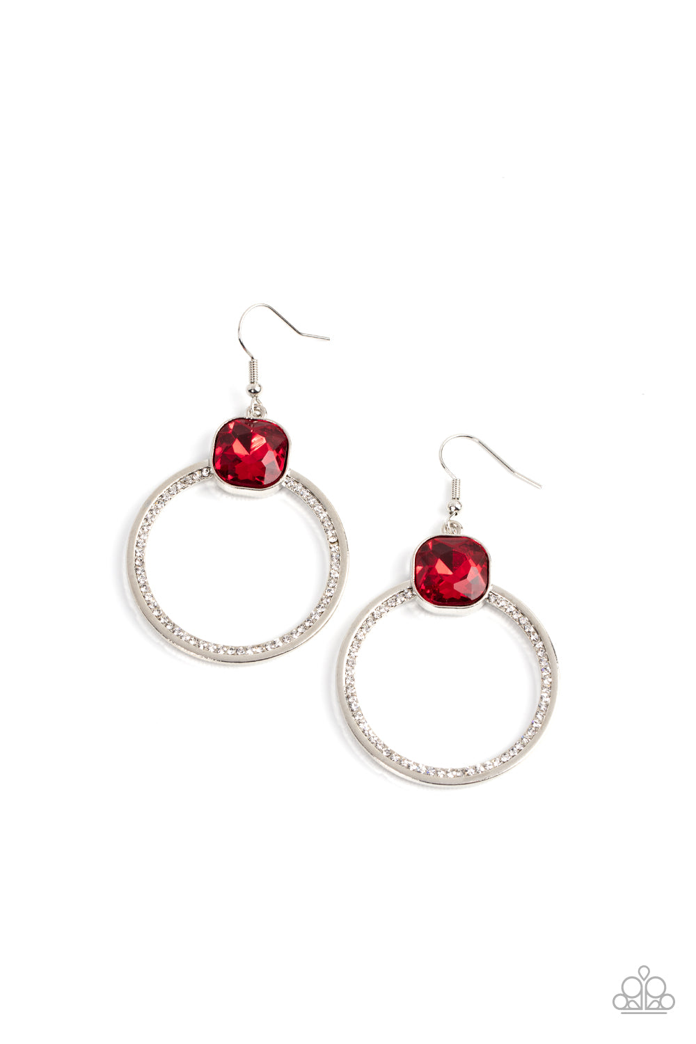 Paparazzi Accessories - Cheers to Happily Ever After - Red earrings