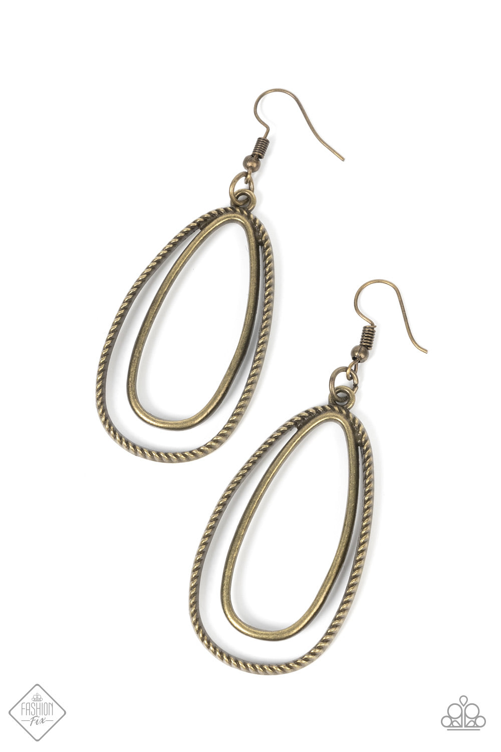 Paparazzi Accessories - Lend Me Your Lasso - Brass earrings