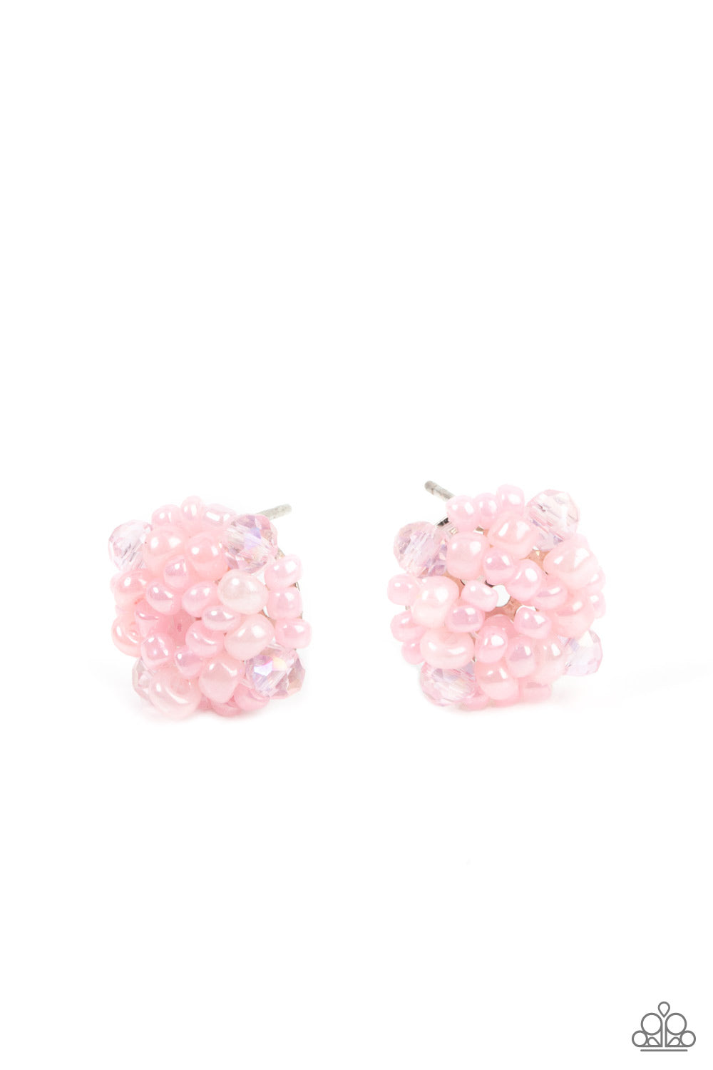 Paparazzi Accessories - Bunches of Bubbly - Pink earrings