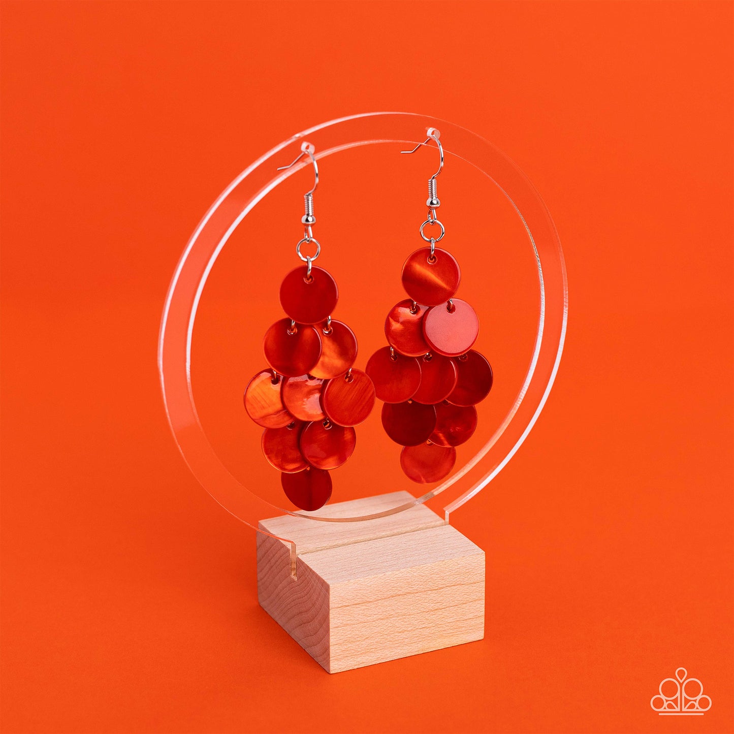 Paparazzi Accessories - Tropical Tryst - Orange earrings