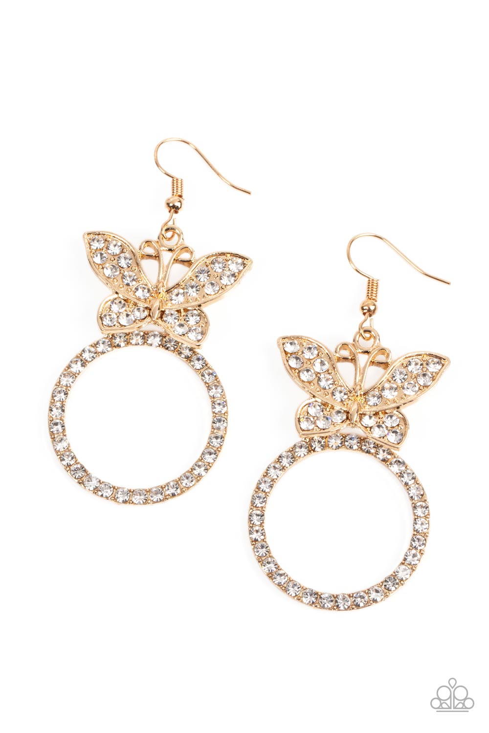 Paparazzi Accessories - Paradise Found - Gold earrings