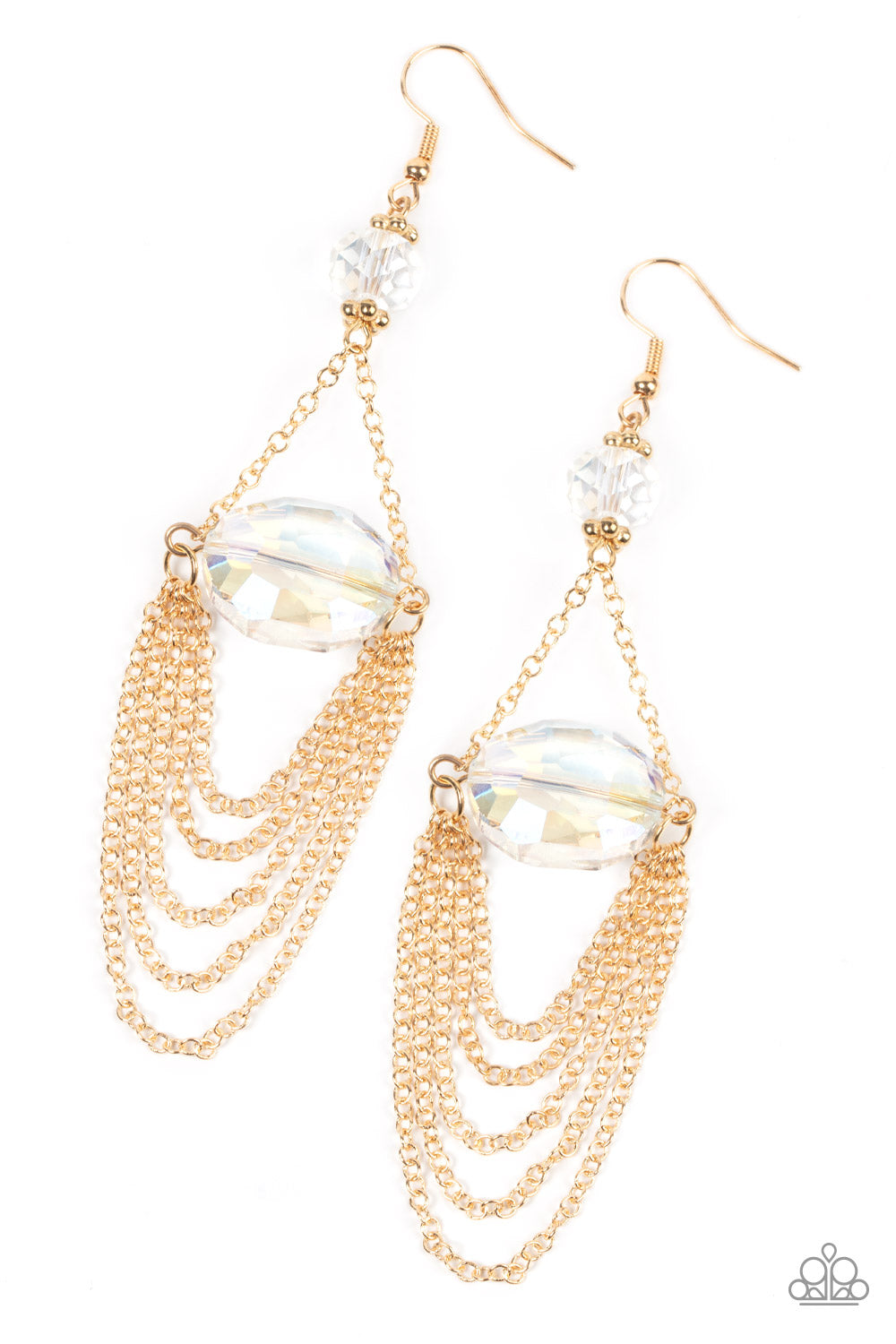 Paparazzi Accessories - Ethereally Extravagant - Gold earrings