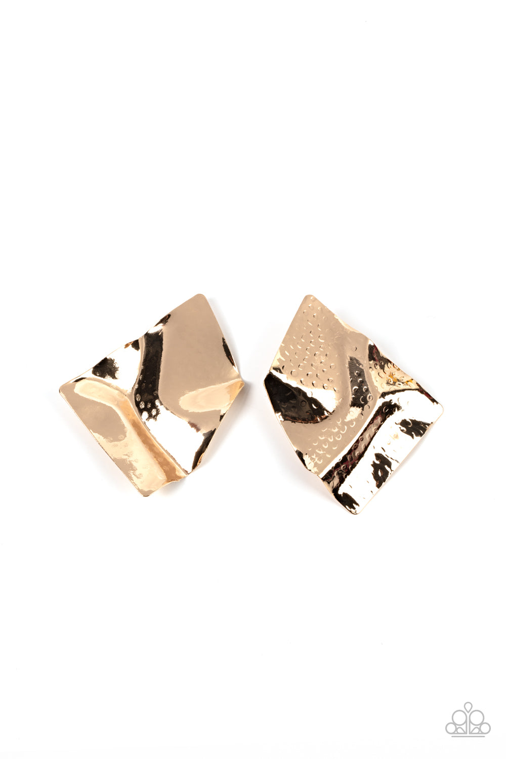 Paparazzi Accessories- Modern Maverick - Gold earrings