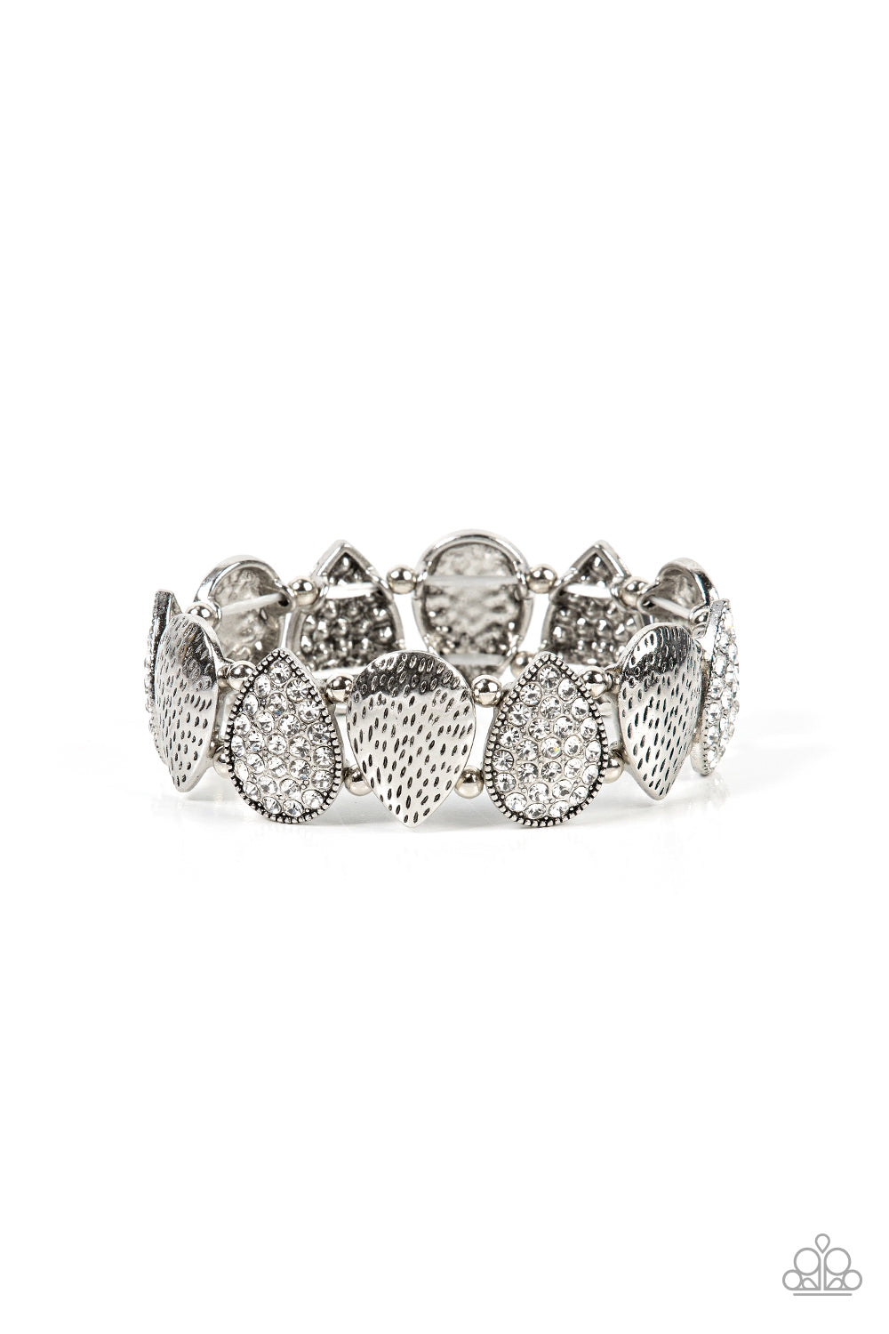 Paparazzi Accessories - Playing Favorites - White bracelet