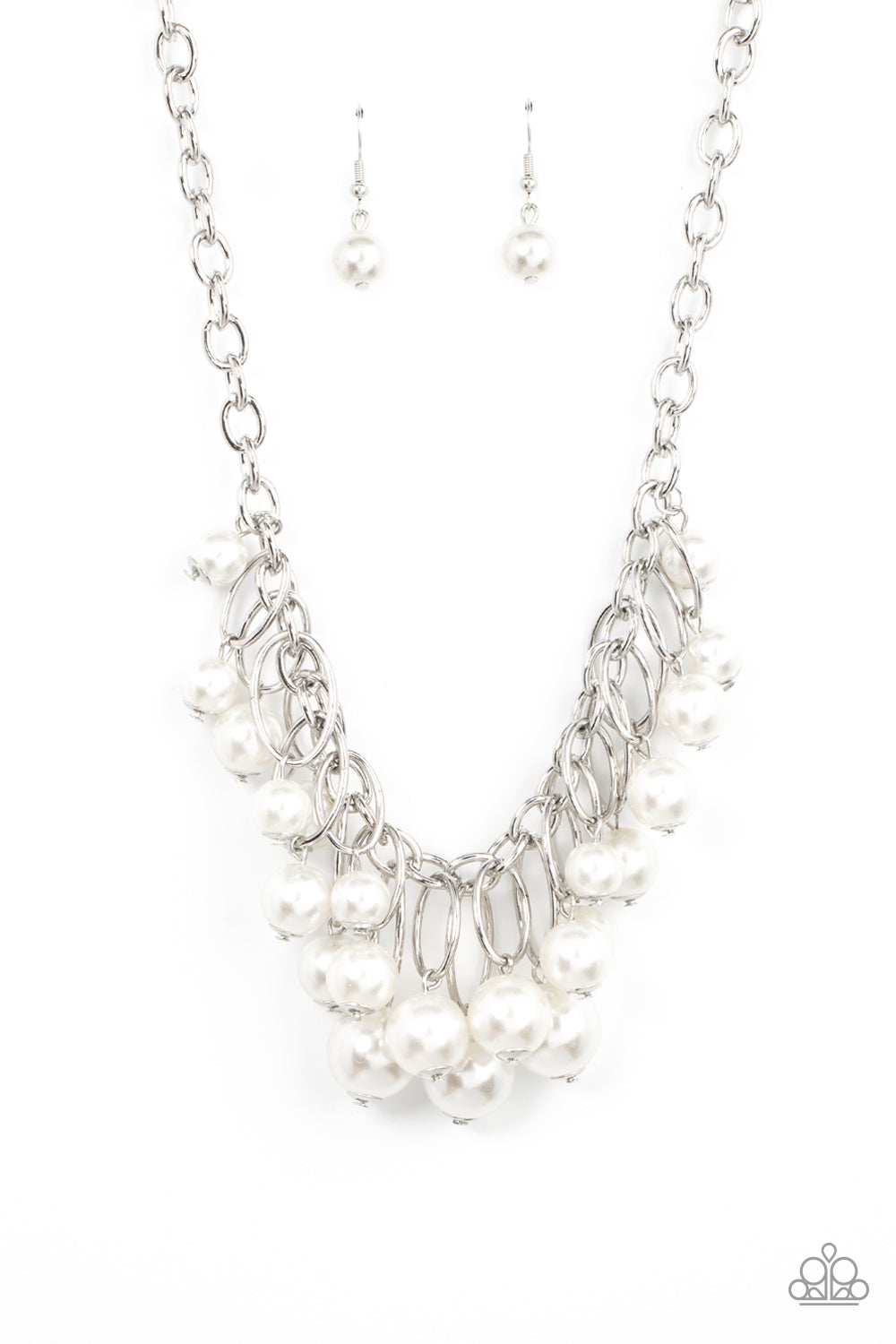 Powerhouse Pose - White necklace
