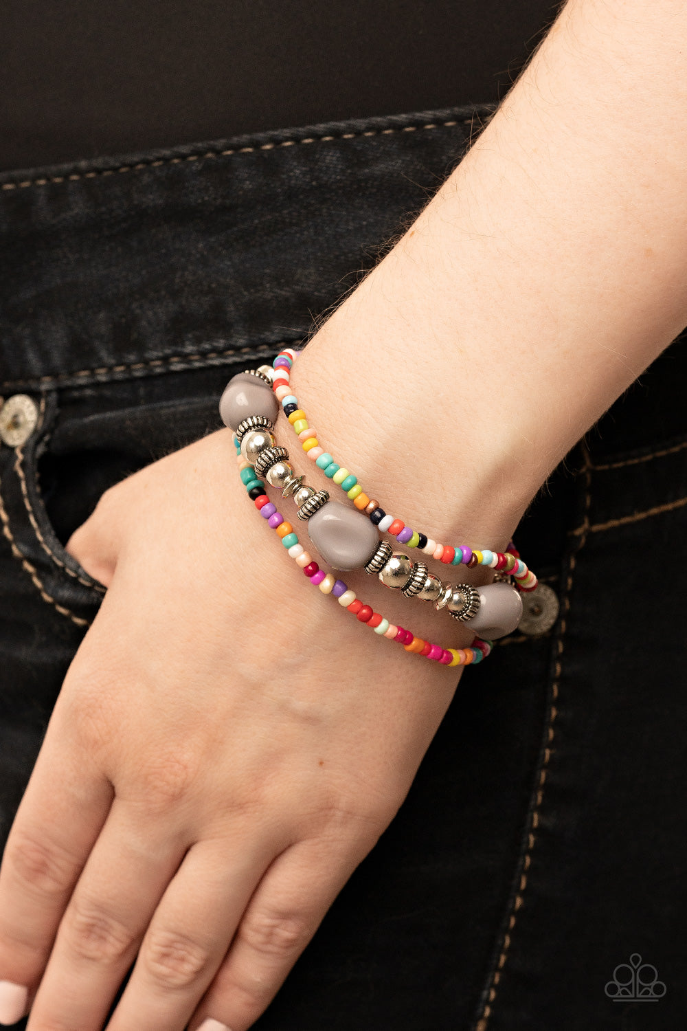 Paparazzi Accessories - Confidently Crafty - Silver bracelet