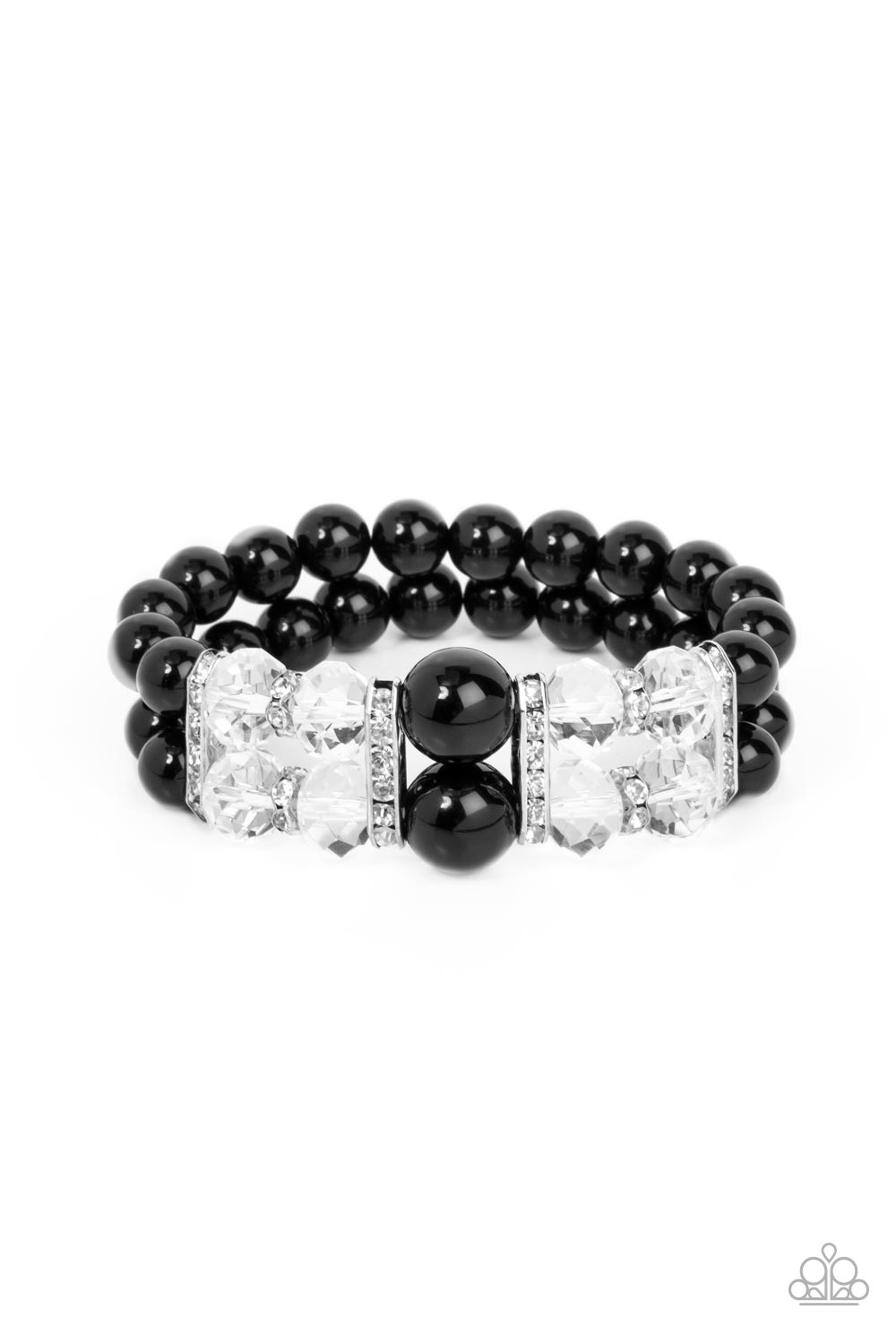 Paparazzi Accessories - Timelessly Tea Party - Black bracelet