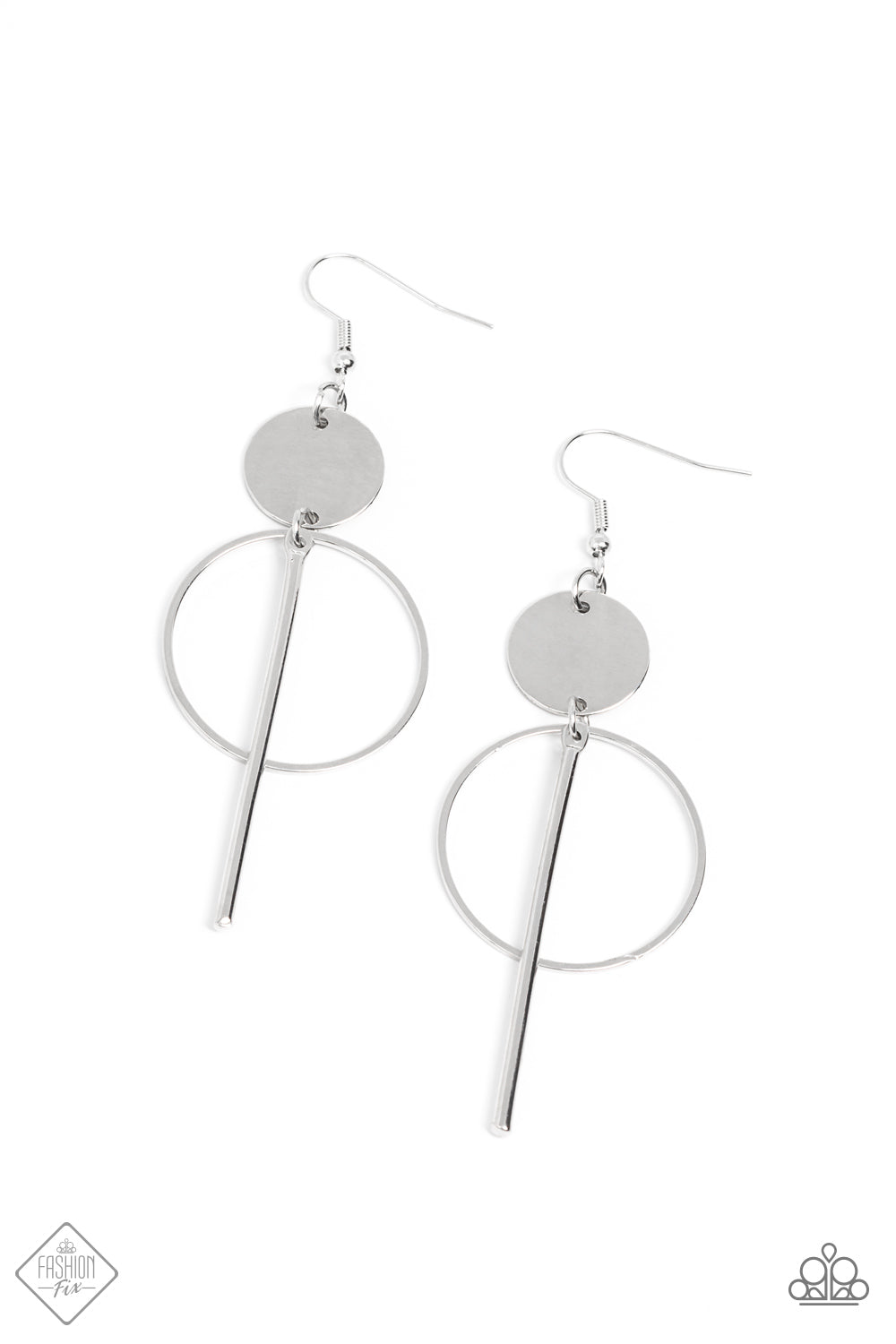 Paparazzi Accessories -Harmoniously Balanced - Silver earrings
