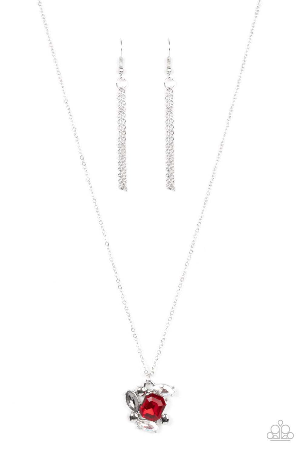 Paparazzi Accessories - Prismatic Projection - Red necklace