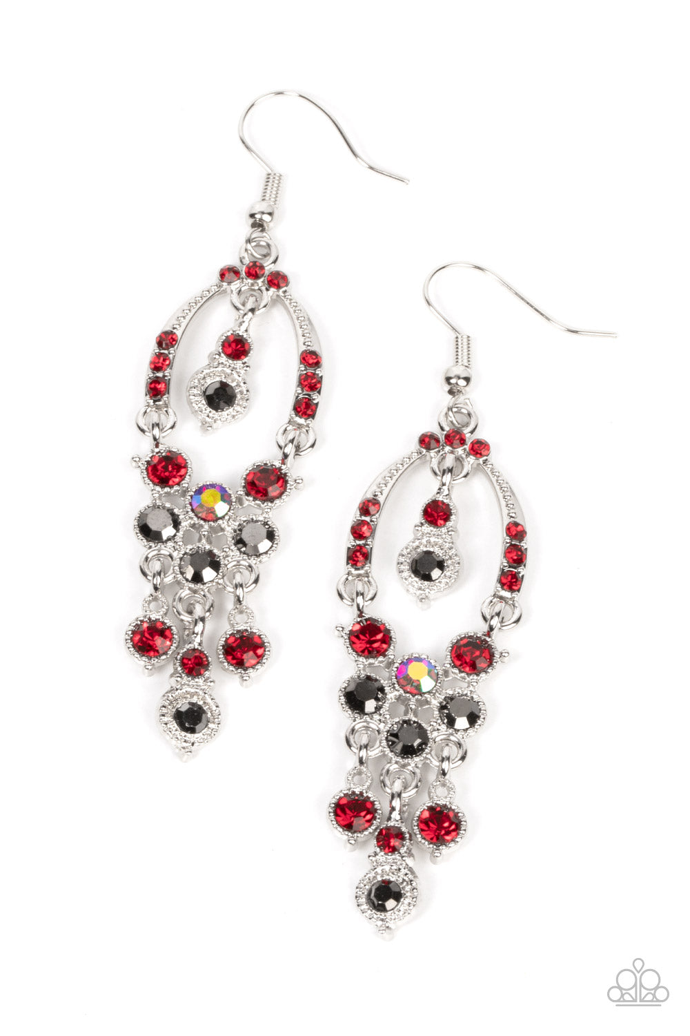 Paparazzi Accessories -Sophisticated Starlet - Red earrings