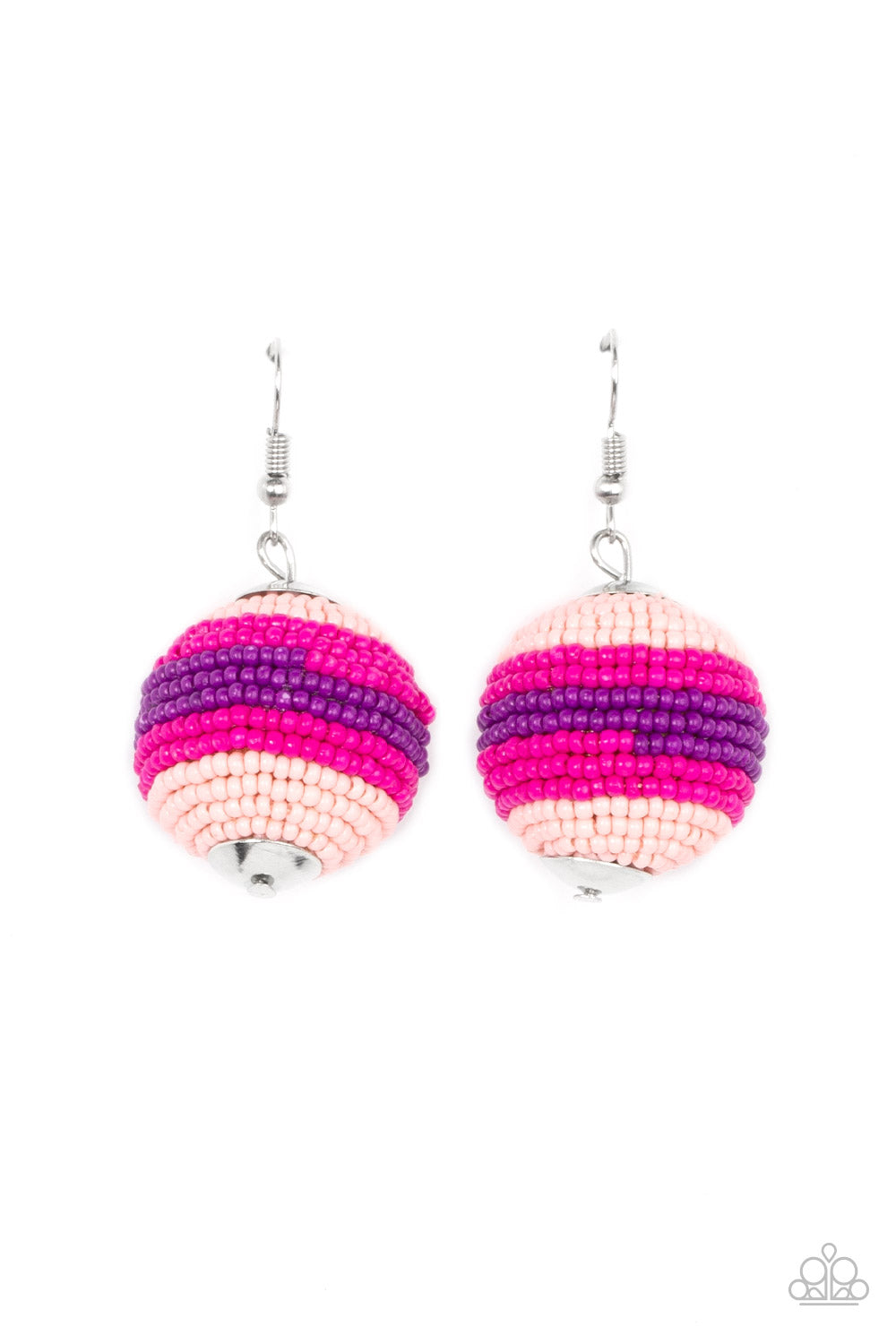 Paparazzi Accessories - Zest Fest - Pink earrings