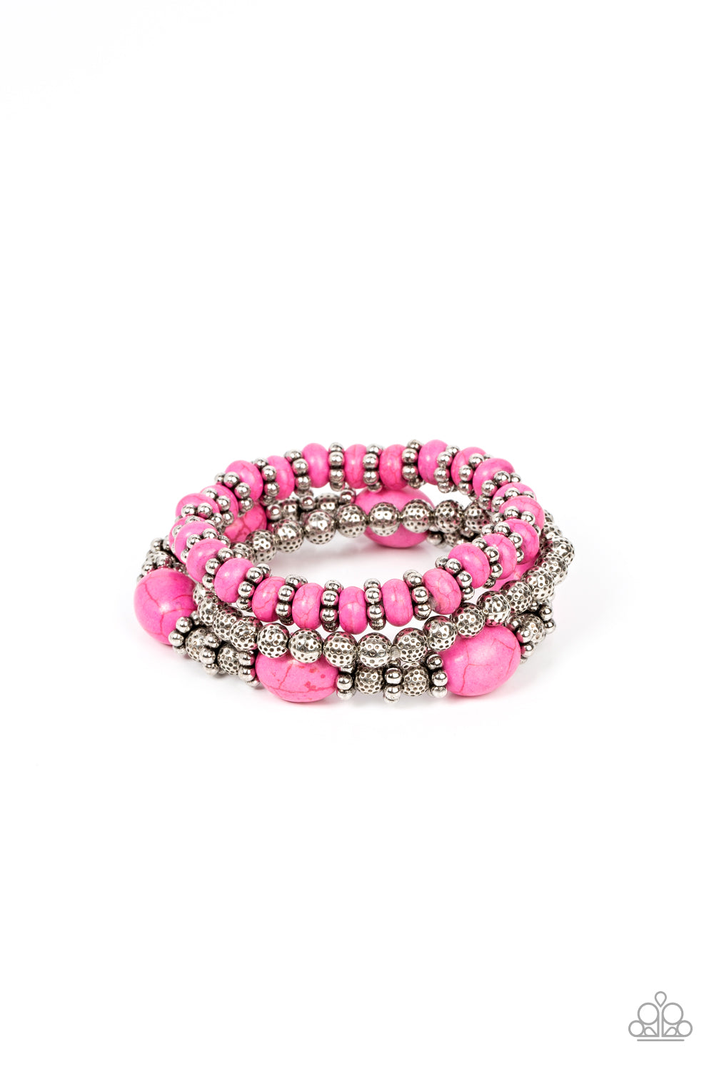 Paparazzi Accessories - Take by SANDSTORM - Pink bracelet