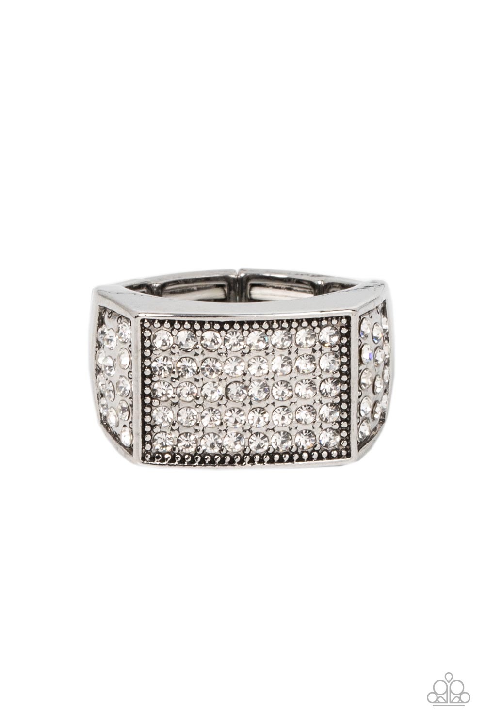Paparazzi Accessories - Metro Merger - White ring