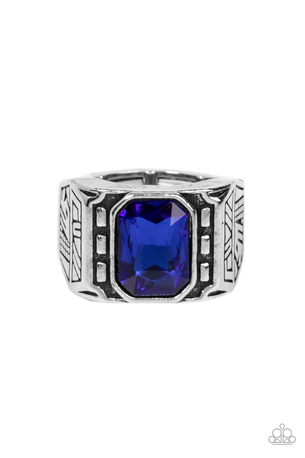 Paparazzi Accessories - metro Magnate - Blue ring
