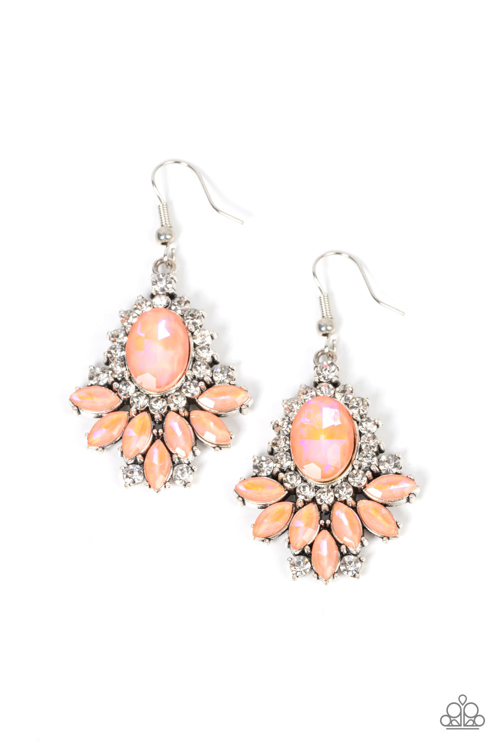 Paparazzi Accessories - Magic Spell Sparkle - Orange earrings