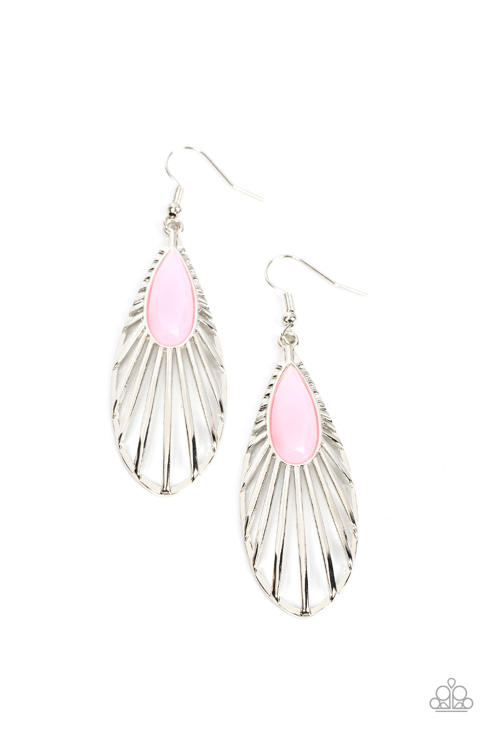 Paparazzi Accessories - WING-A-Ding-Ding - Pink earrings