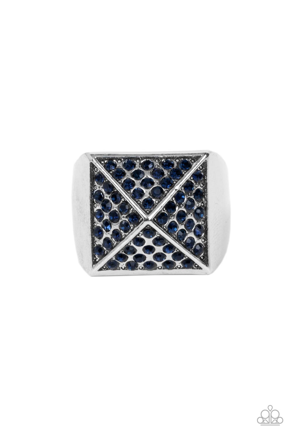 Paparazzi Accessories - Pyramidal Powerhouse - Blue ring