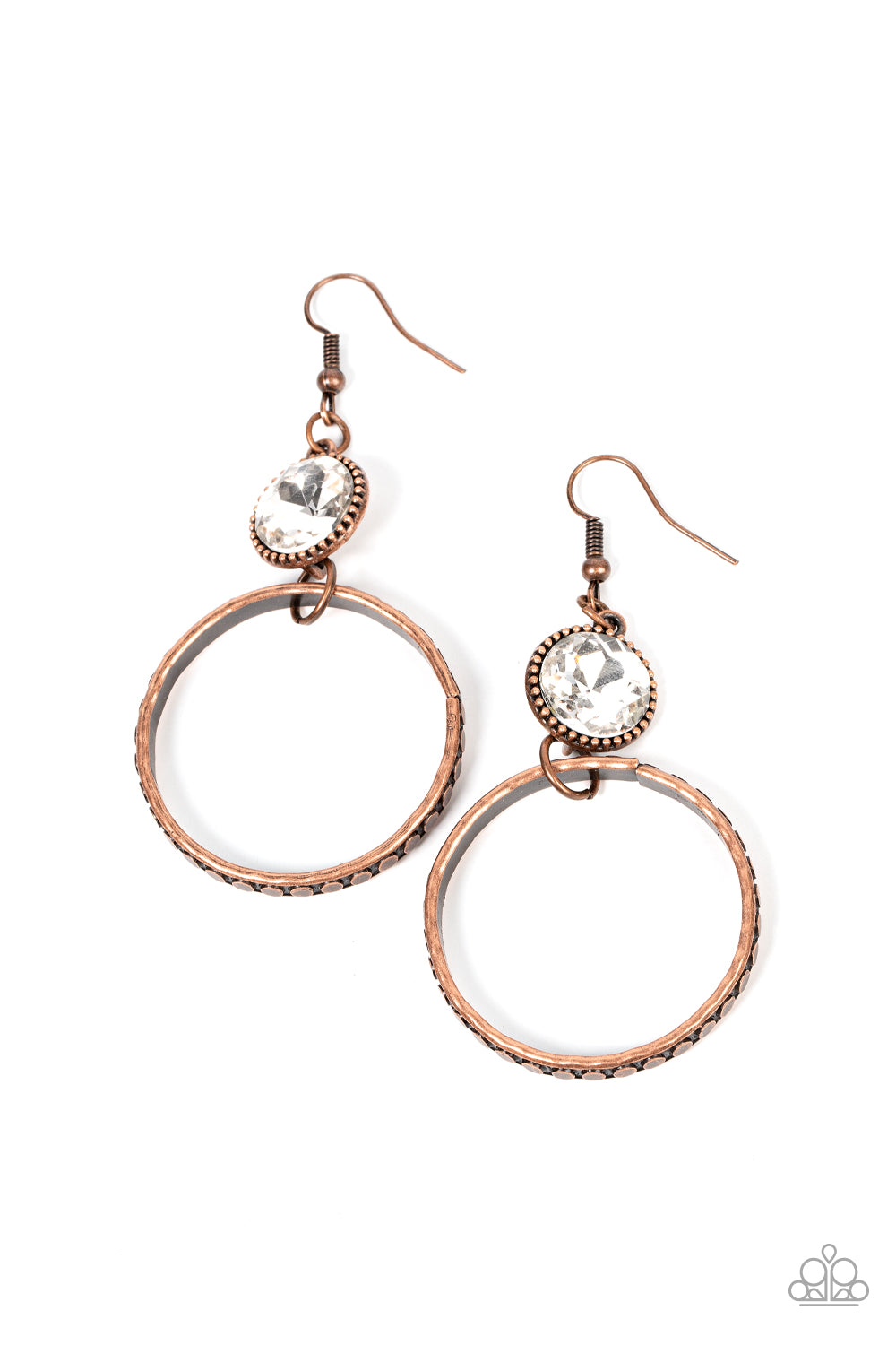 Paparazzi Accessories - Standalone Sparkle - Copper earrings