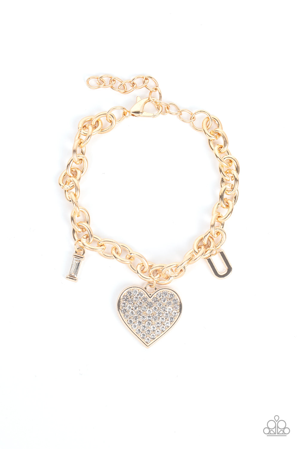Paparazzi Accessories - Declaration of Love - Gold bracelet