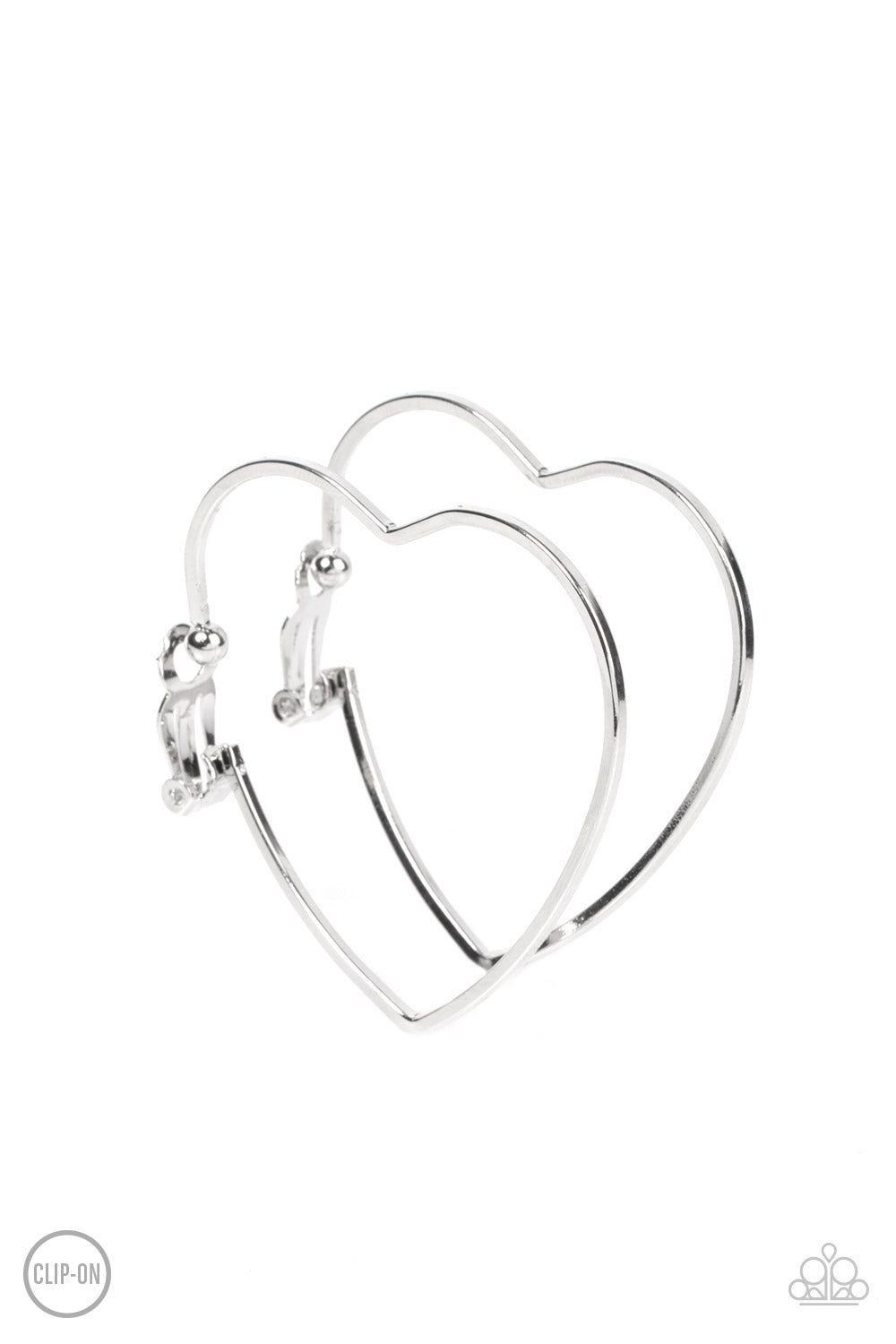 Paparazzi Accessories - Harmonious Hearts - Silver earrings