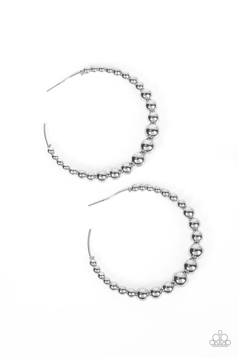 Paparazzi Accessories - Show Off Your Curves - Silver earrings