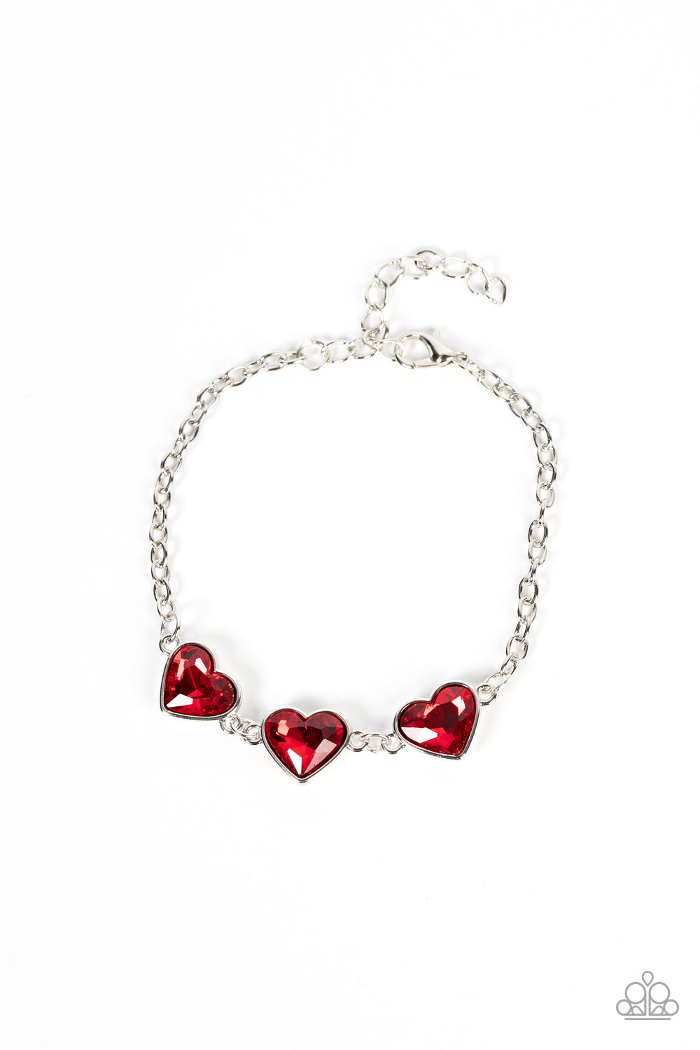 Paparazzi Accessories - Little Heartbreaker - Red bracelet