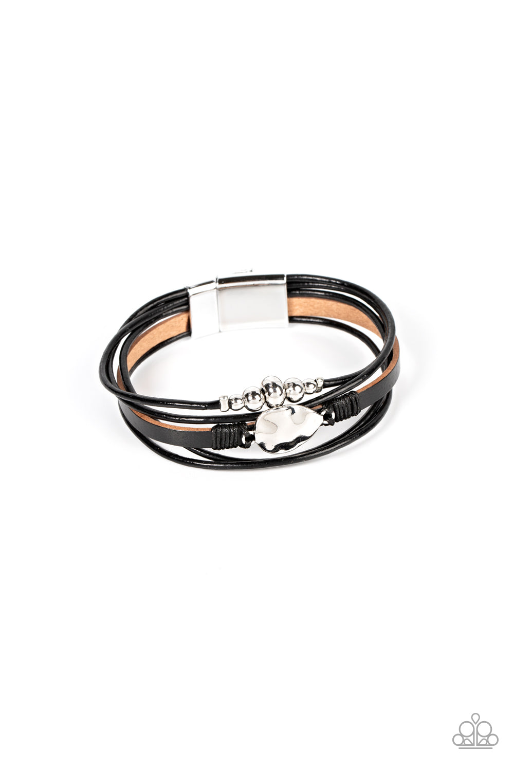 Paparazzi Accessories - Tahoe Tourist - Black bracelet