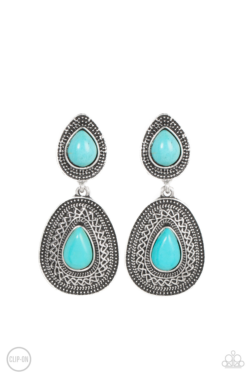 Paparazzi Accessories - Country Soul - Blue earrings