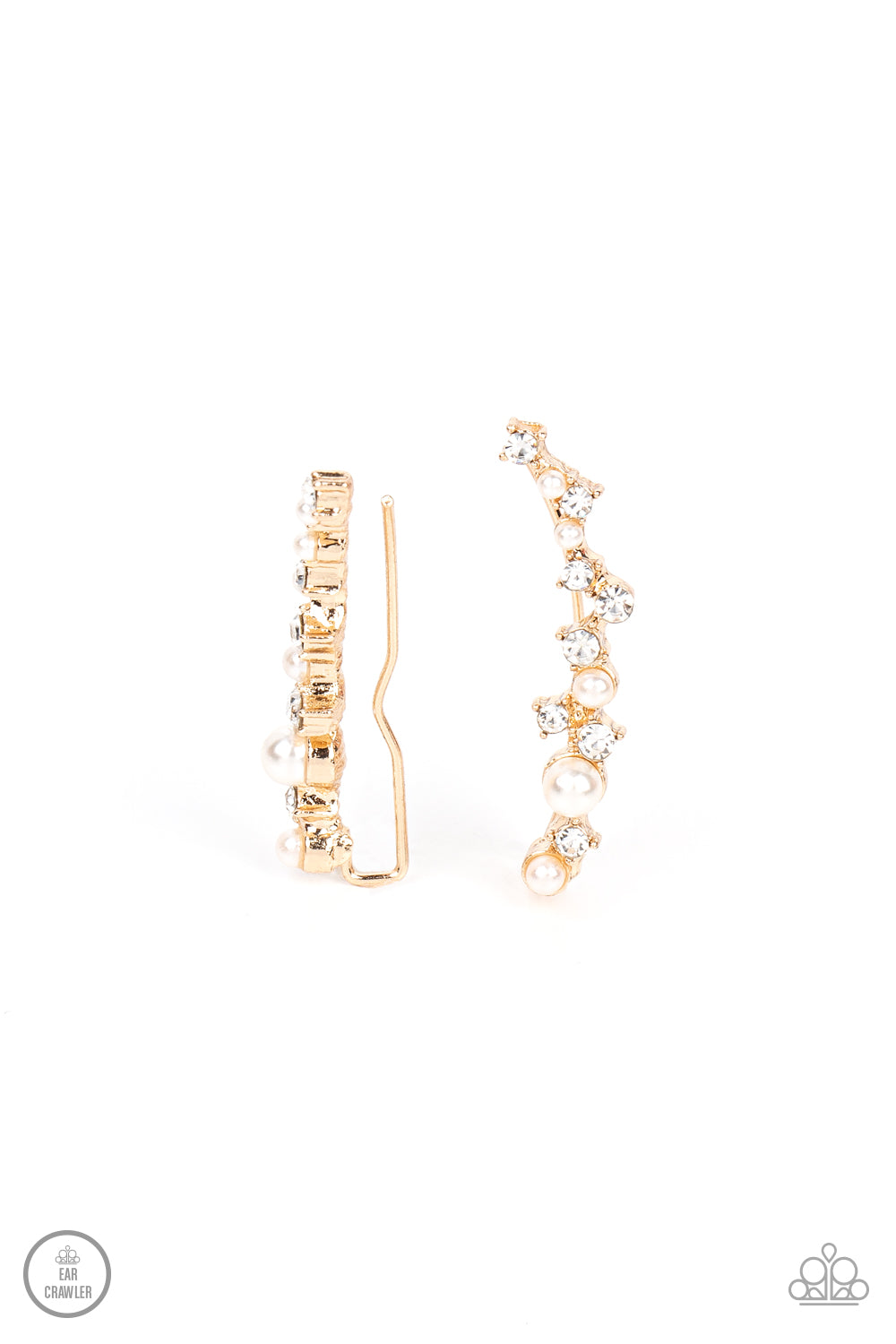 Paparazzi Accessories - Couture Crawl - Gold earrings