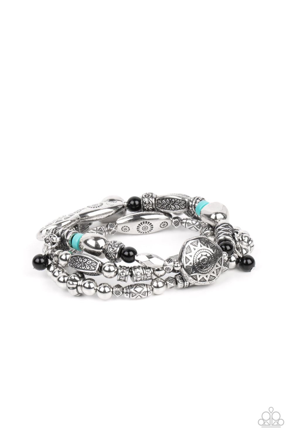 Paparazzi Accessories - Western Quest - Black bracelet
