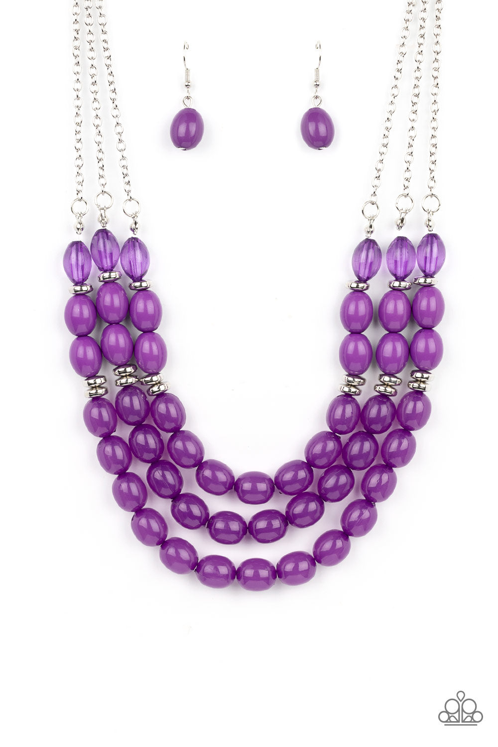 Paparazzi Accessories - Coastal Cruise - Purple necklace