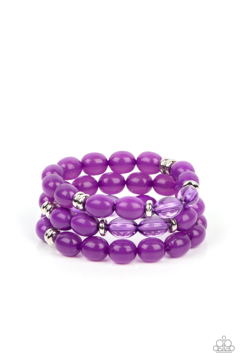 Paparazzi Accessories - Coastal Coastin - Purple bracelet